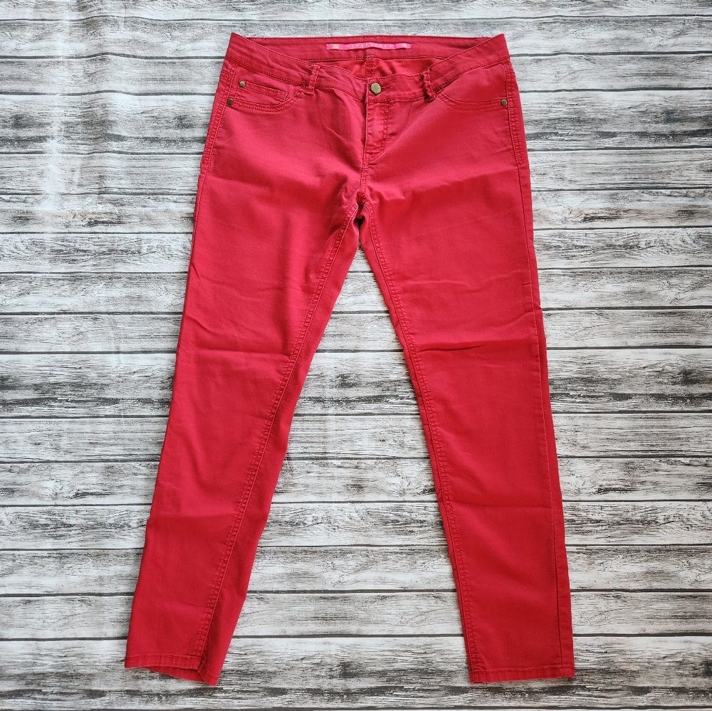 Tinseltown red stretch skinny jeans
